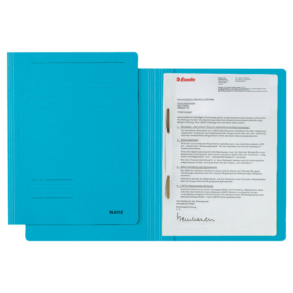 Schnellhefter Fresh, A4, 250g/m², blau LEITZ 3003-00-35 LEITZ 30030035 Karton 250g
