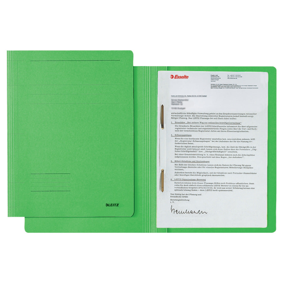 Schnellhefter Fresh, A4, 250g/m², grün LEITZ 3003-00-55 LEITZ 30030055 Karton 250g