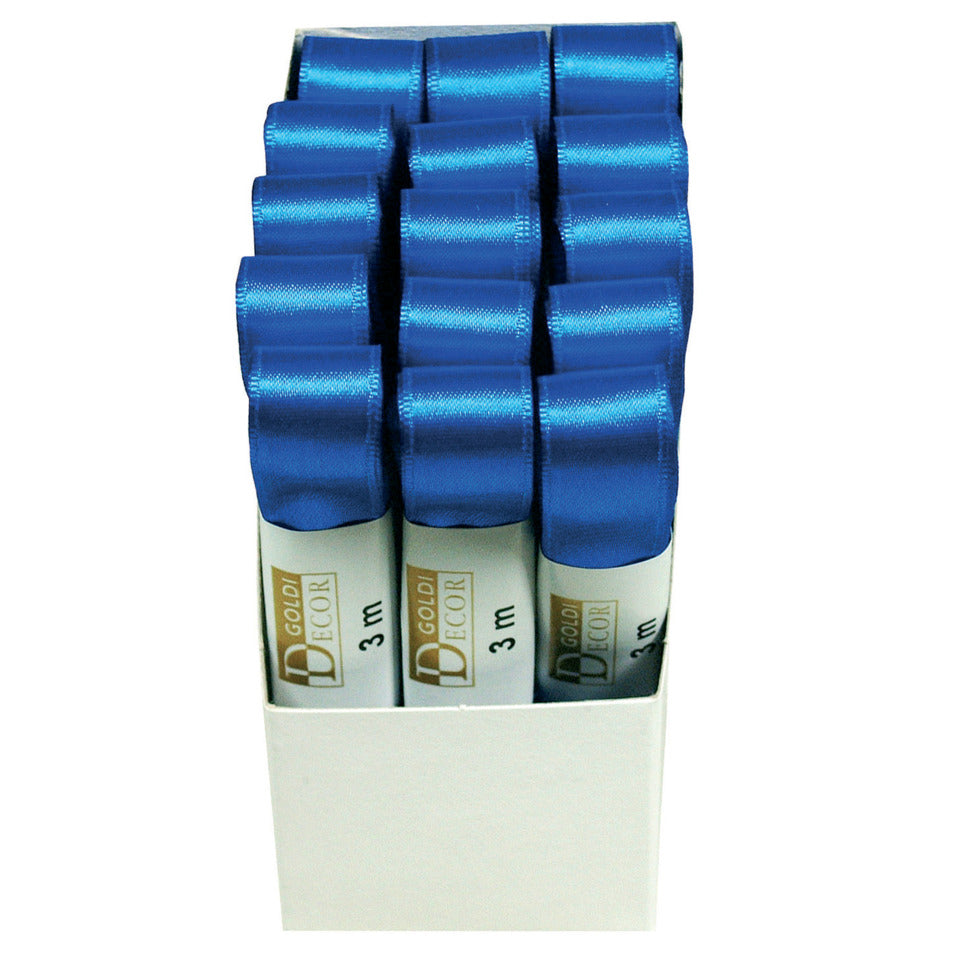 Doppelsatinband, 15mmx3m, aqua GOLDINA 1172015371503
