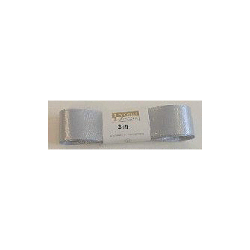 Doppelsatinband, 25mmx3m, silber GOLDINA 1172025051503