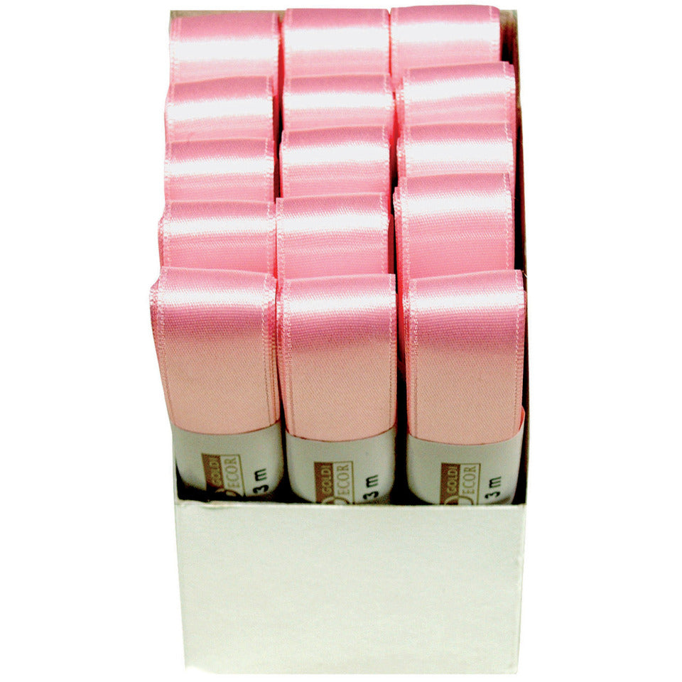 Doppelsatinband, 25mmx3m, rosa GOLDINA 1172025211503