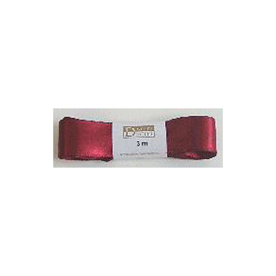 Doppelsatinband, 25mmx3m, weinrot GOLDINA 1172025261503 1172025261503 weinrot