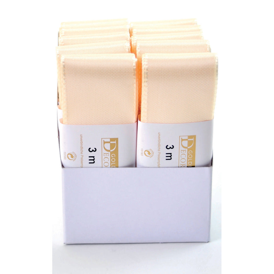 Taftband, 40mmx3m, creme GOLDINA 14450400211003