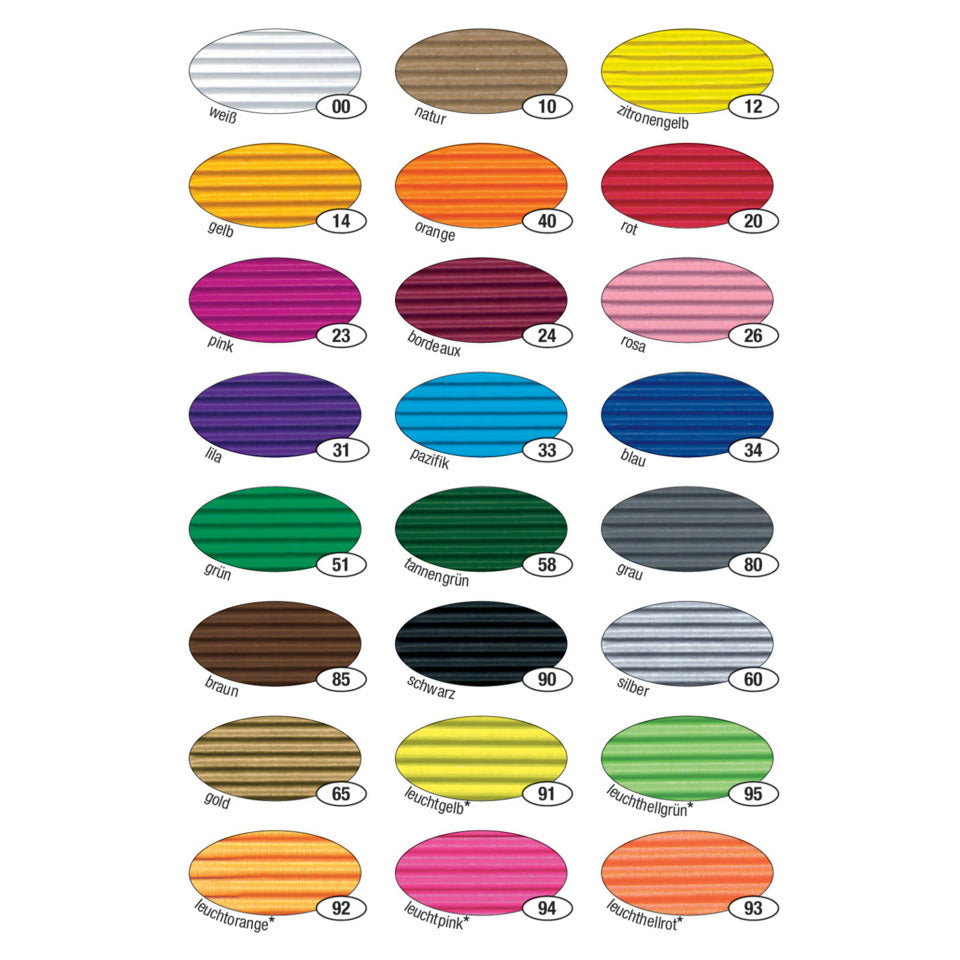 Bastelwellpappe, 50 x 70 cm, weiss FOLIA 741000 FOLIA 741000 50x70cm