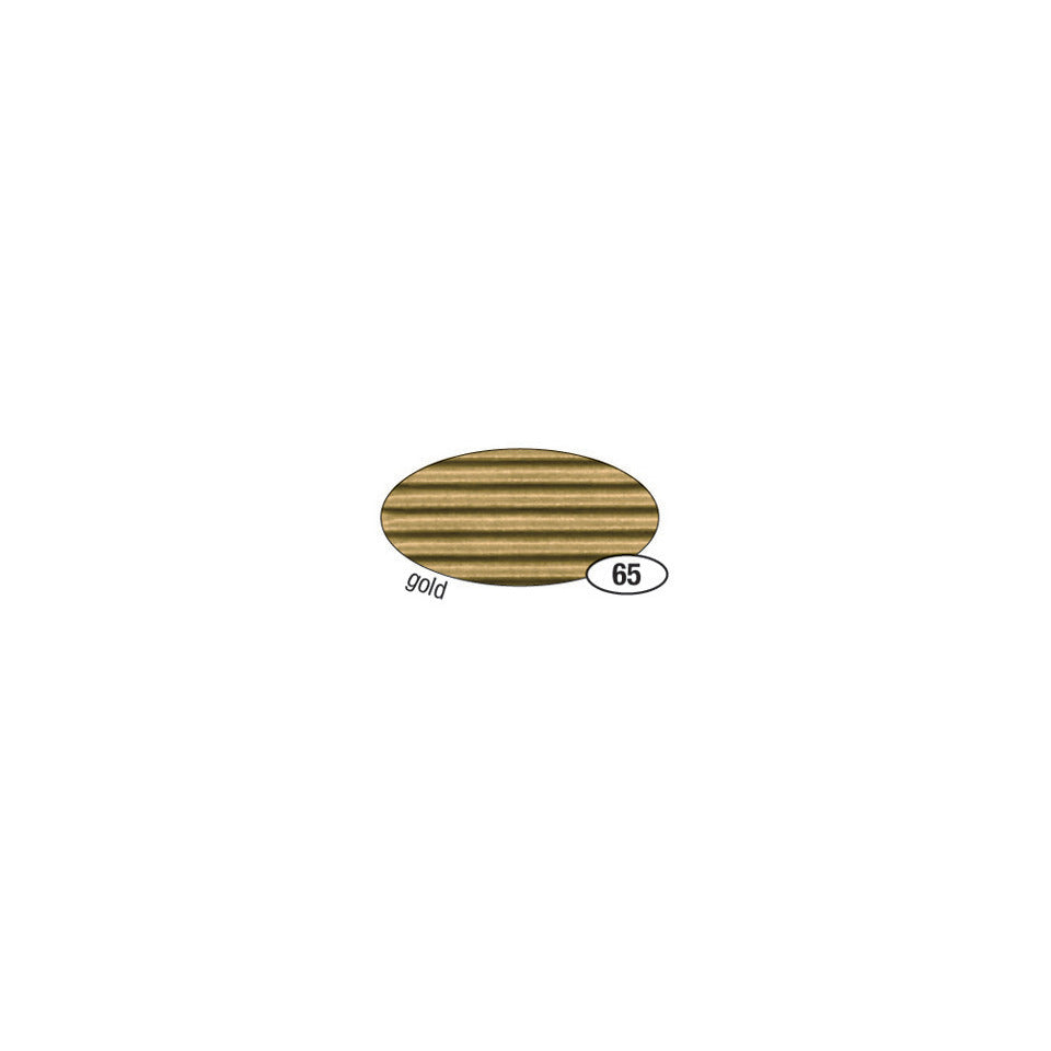 Bastelwellpappe, 50 x 70 cm, gold FOLIA 741065 FOLIA 741065 50x70cm