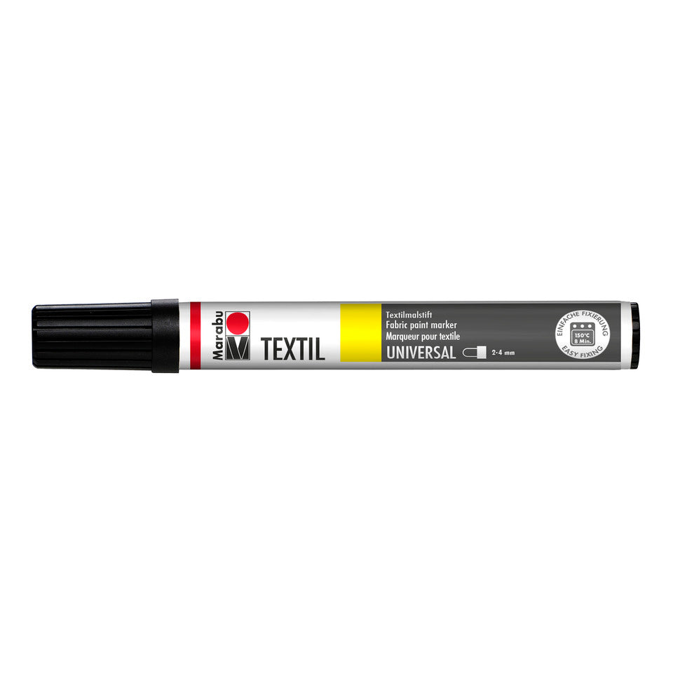 Stoffmalstift, 2-4mm, schwarz MARABU 01170 003 073 MARABU 0117 03 073  2-4mm