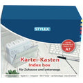 Karteikasten, DIN A7, inkl. 100 Karteikarten STYLEX 49971 STYLEX 49971 Reg+100Kart 12x9,5x7cm