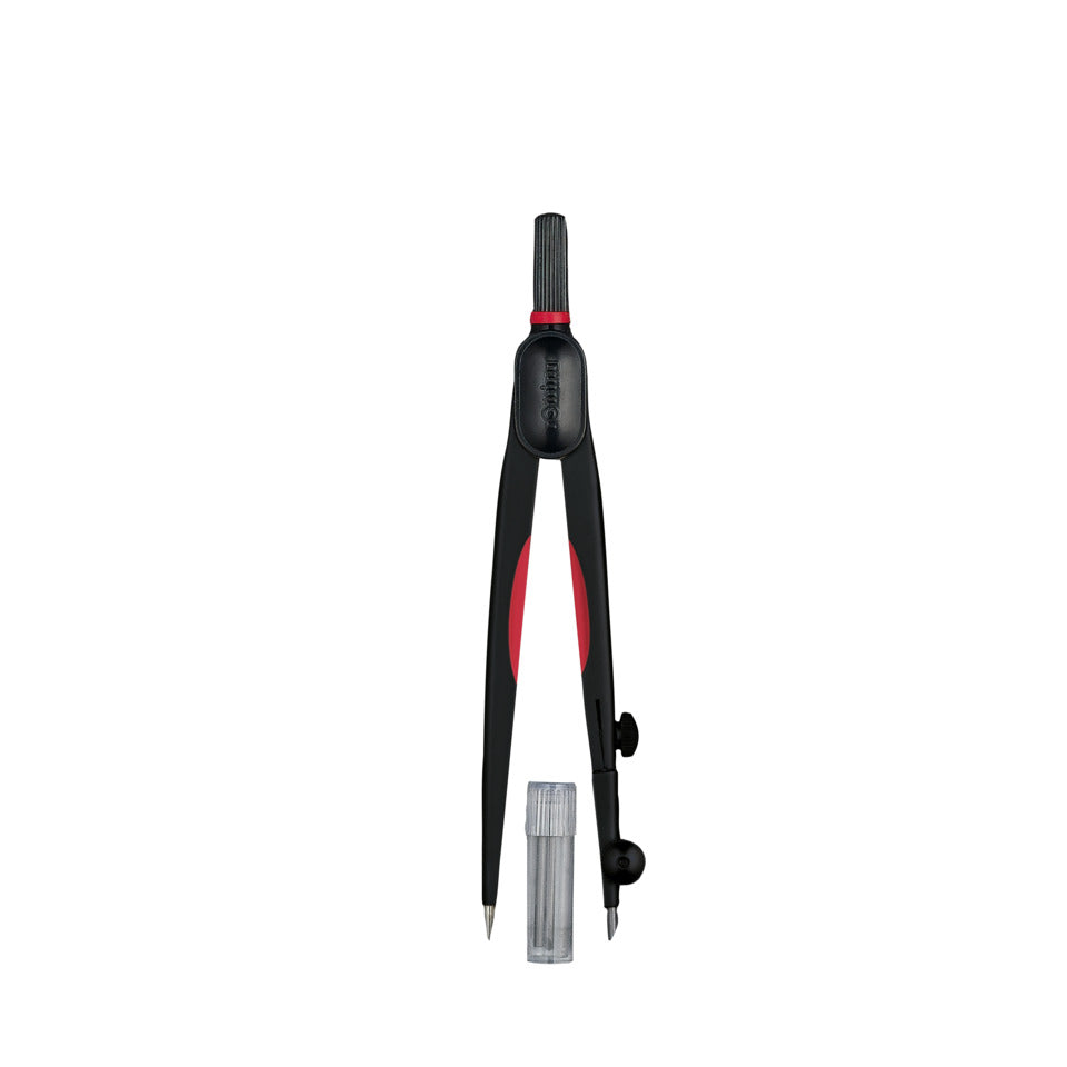 Schnellverstellzirkel COMPACT mit Minendose, matte Titanlackierung anthrazit, bis Ø 320 mm ROTRING S0676530 ROTRING S0676530 130mm