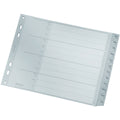 Plastikregister Dez-Jan, A4, PP, 12 Blatt, grau LEITZ 1288-00-85 LEITZ 12880085 Plastik 1/2 Höh