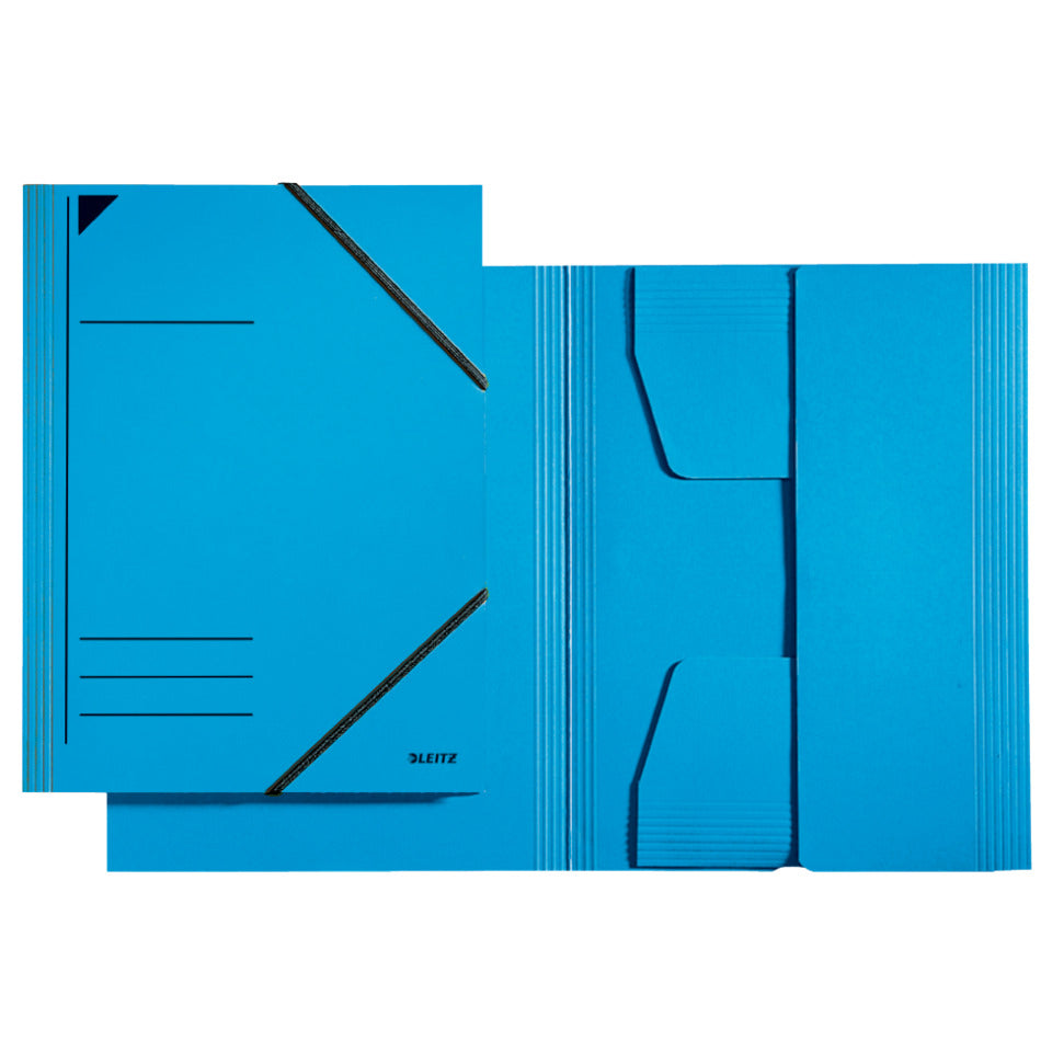 Eckspannermappe, A4, Füllhöhe 350 Blatt, Pendarec-Karton, blau LEITZ 3981-00-35 LEITZ 39810035  Karton 320g