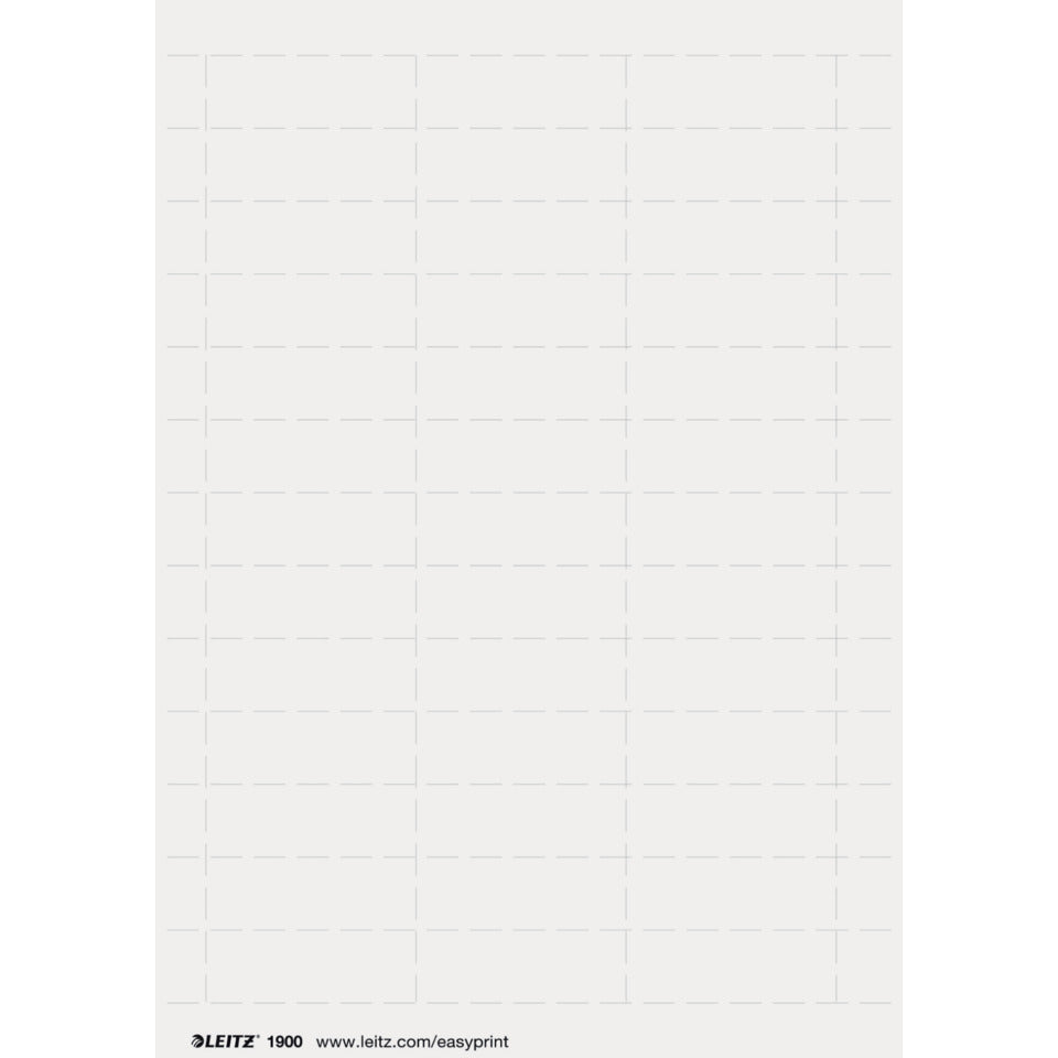 Beschriftungsschild, PC-beschriftbar, Karton, 975 Stück, weiss LEITZ 1900-00-01 LEITZ 19000001 PG975ST