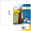 Inkjet-Etiketten permanent, 210x297mm, wasserfest, 10 Stück, weiß HERMA 4866 HERMA 4866 wasserfest 10 St. permanent