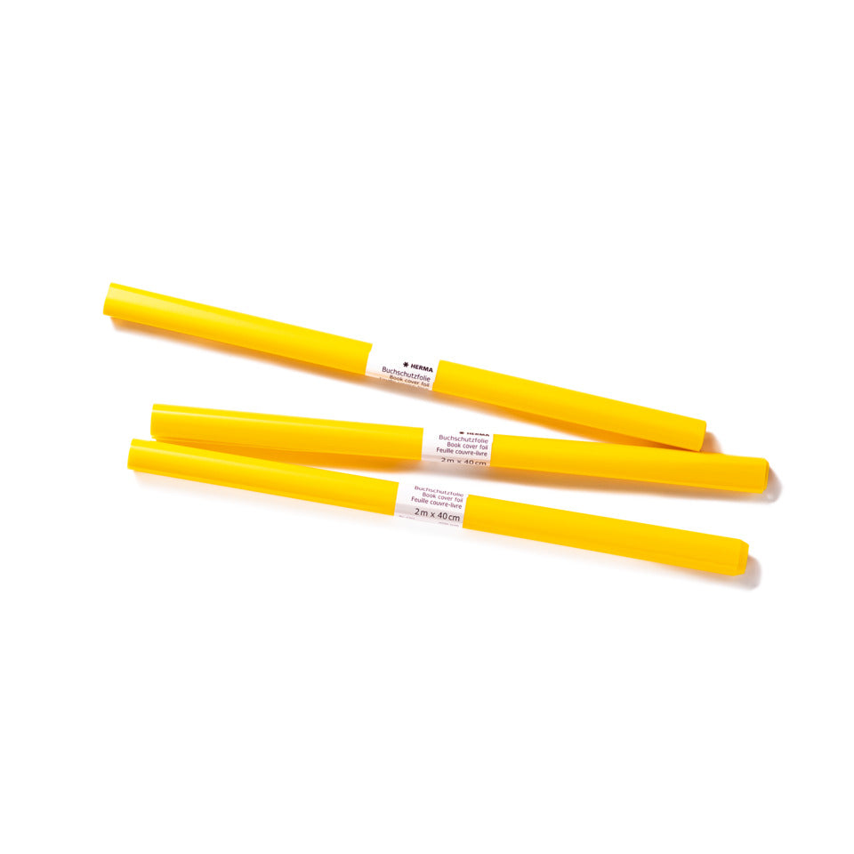 Buchschutzfolie, 2 m x 40 cm, gelb HERMA 7361 HERMA 7361  Buchschutzfolie
