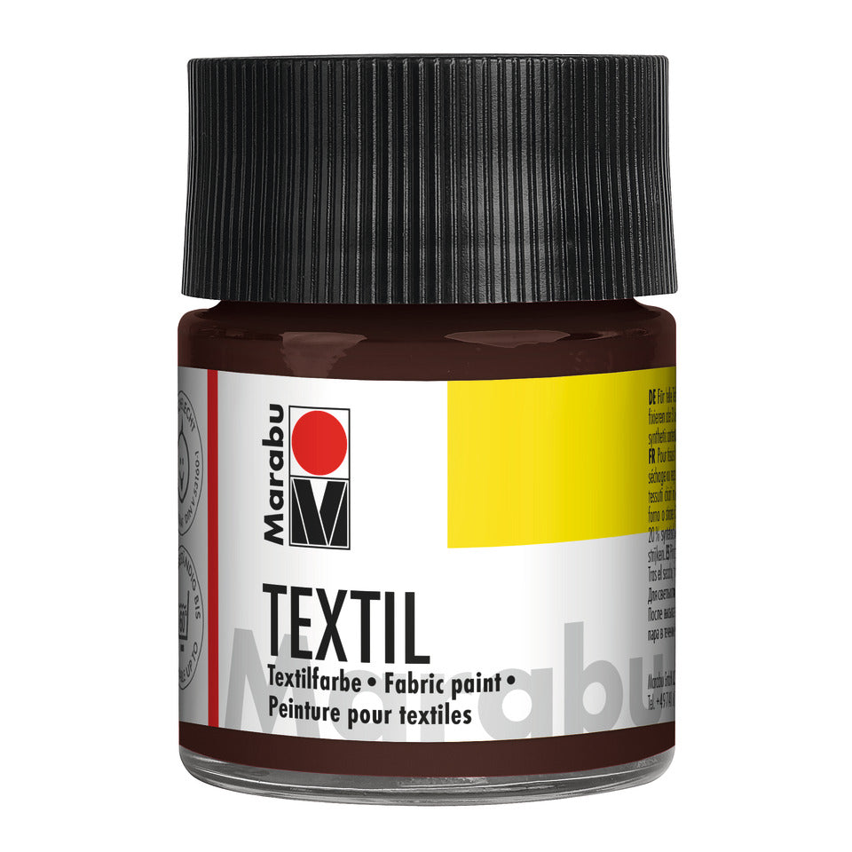 Textilfarbe, 50ml, dunkelbraun MARABU 17160 005 045 MARABU 1716 05 045  50ml