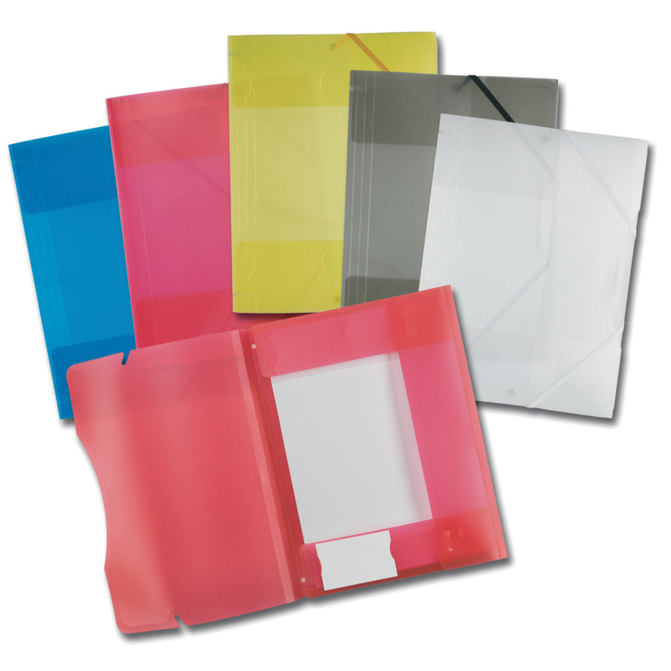 Sammelmappe, A4, Plastik, 5 Stück, sortiert FOLIA 6989 FOLIA 6989 5 Farben sortiert