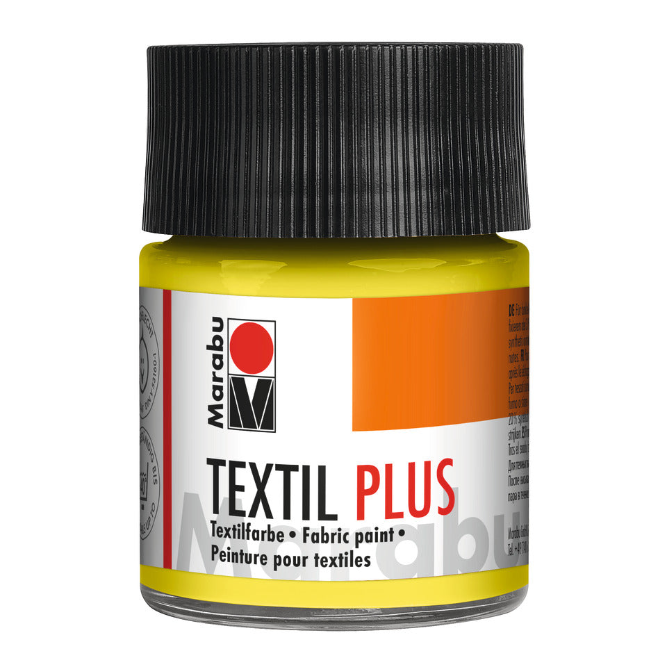 Textilfarbe Plus, 50ml, zitronengelb MARABU 17150 005 020 MARABU 1715 05 020  50ml
