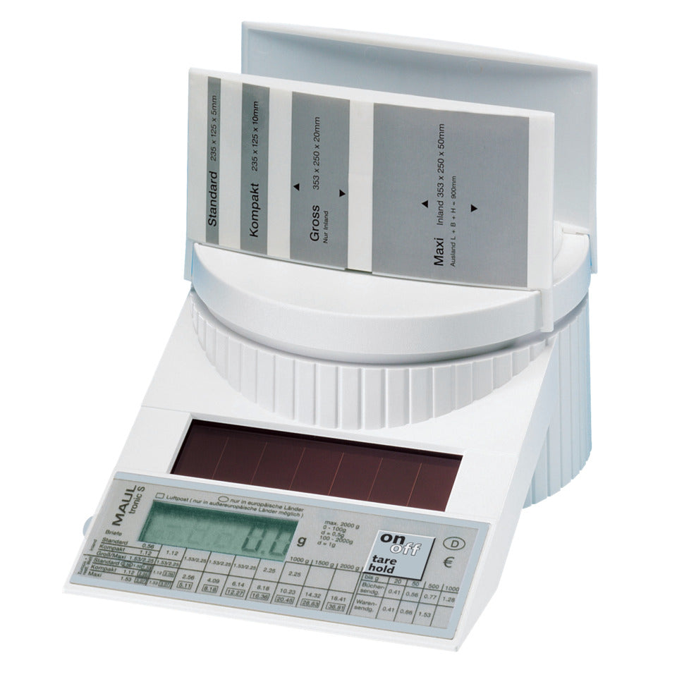 Briefwaage MAULtronic S porto, 2kg, weiß MAUL 15131 02 MAUL 15131 02   2000g