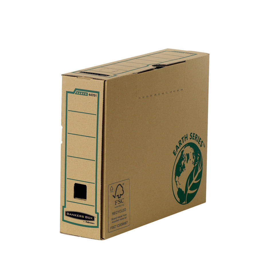 Archivschachtel Bankers Box® Earth Series, 83 x 254 x 319 mm, braun BANKERS BOX 4470101 FELLOWES 4470101 R-Kive