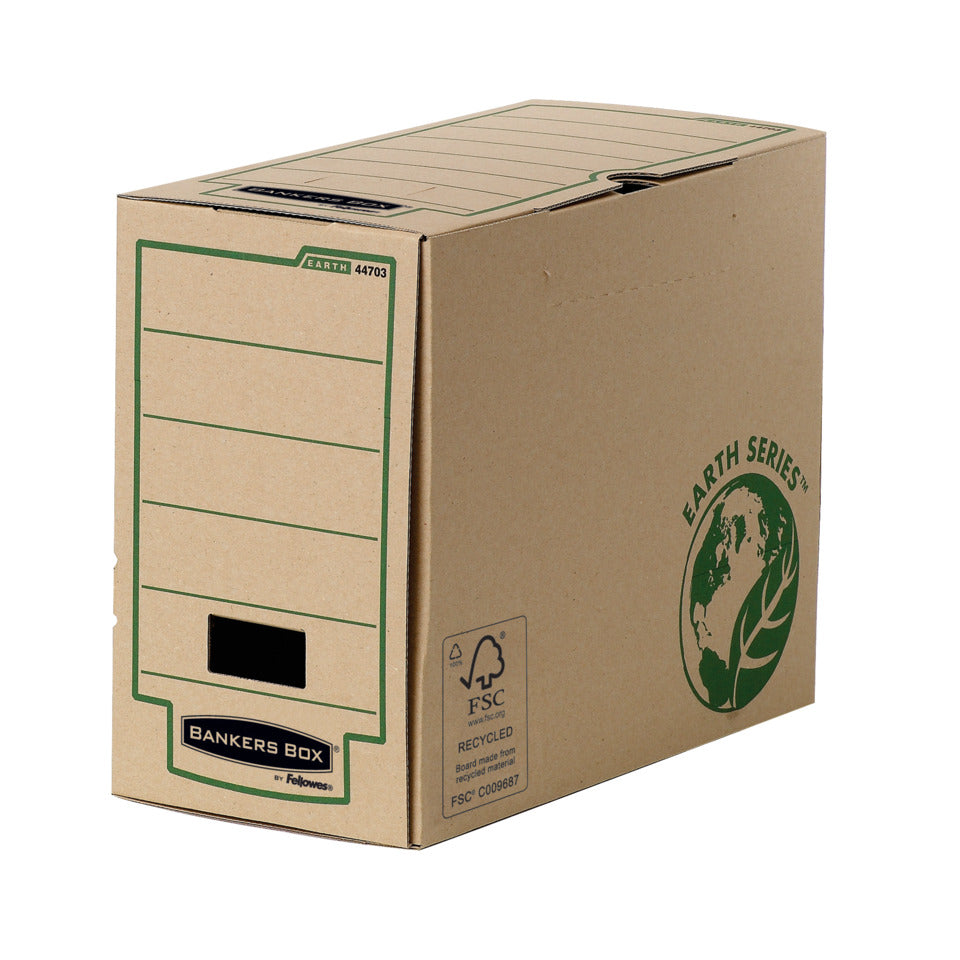 Archivschachtel Bankers Box® Earth Series, 153 x 254 x 319 mm, braun BANKERS BOX 4470301 FELLOWES 4470301 R-Kive