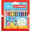 Farbstift Trio® dick, kurz, 4,2 mm, sortiert, Kartonetui mit 12 Stiften STABILO 205/12-01 STABILO 205/12-01 Pl-Et Swano