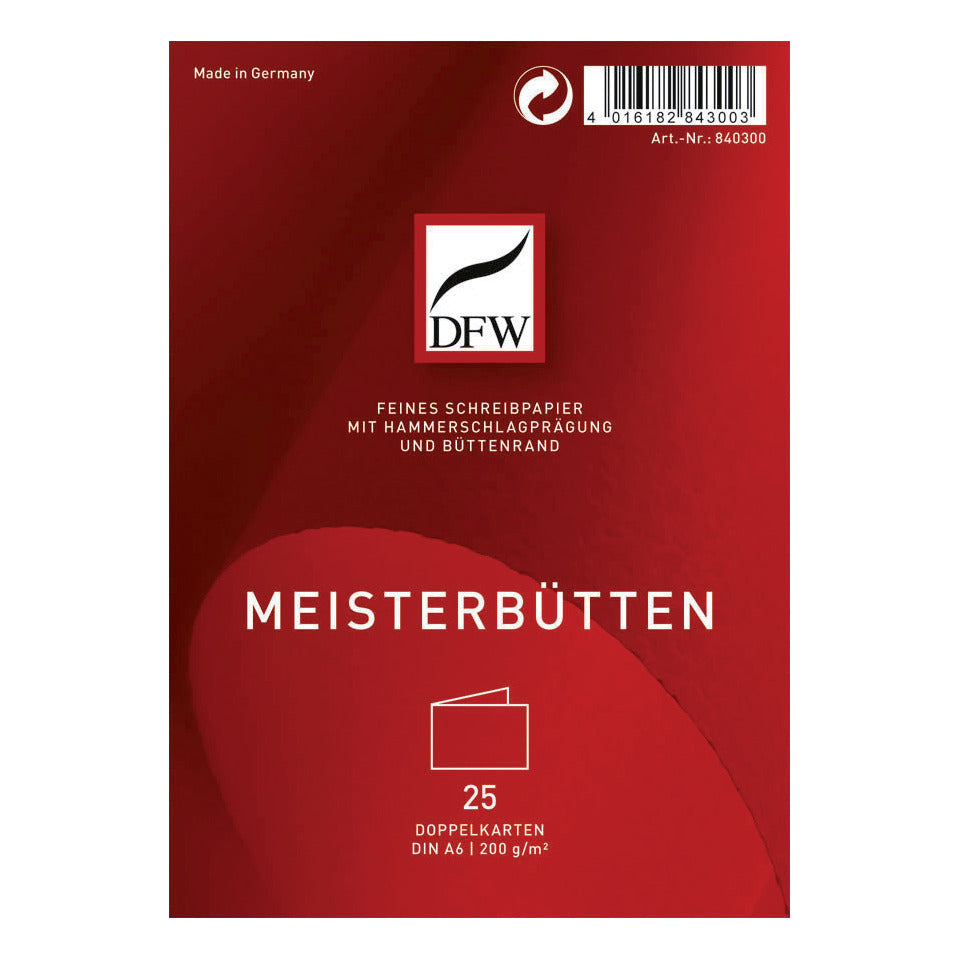 Doppelkarte, A6 quer, 25 Stück DFW 840300 DFW DRESDNER 840300