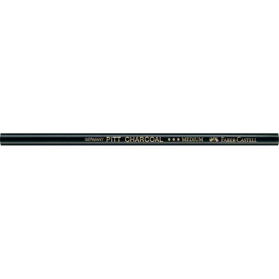 Zeichenkohlestift Pitt M, schwarz FABER CASTELL 117400 FABER CASTELL 117400 medium