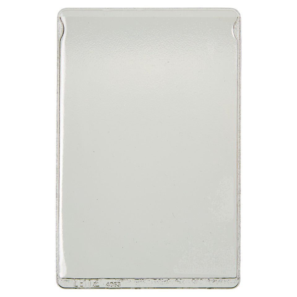 Ausweishülle, für Ausweise, PVC, genarbt, farblos, 25 Stück LEITZ 4063-00-00 LEITZ 4063 f. Ausweise