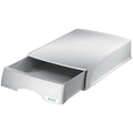 Briefkorb Plus mit Schublade, A4 quer, Polystyrol, grau LEITZ 5210-00-85 LEITZ 5210-00-85 m. Schublade