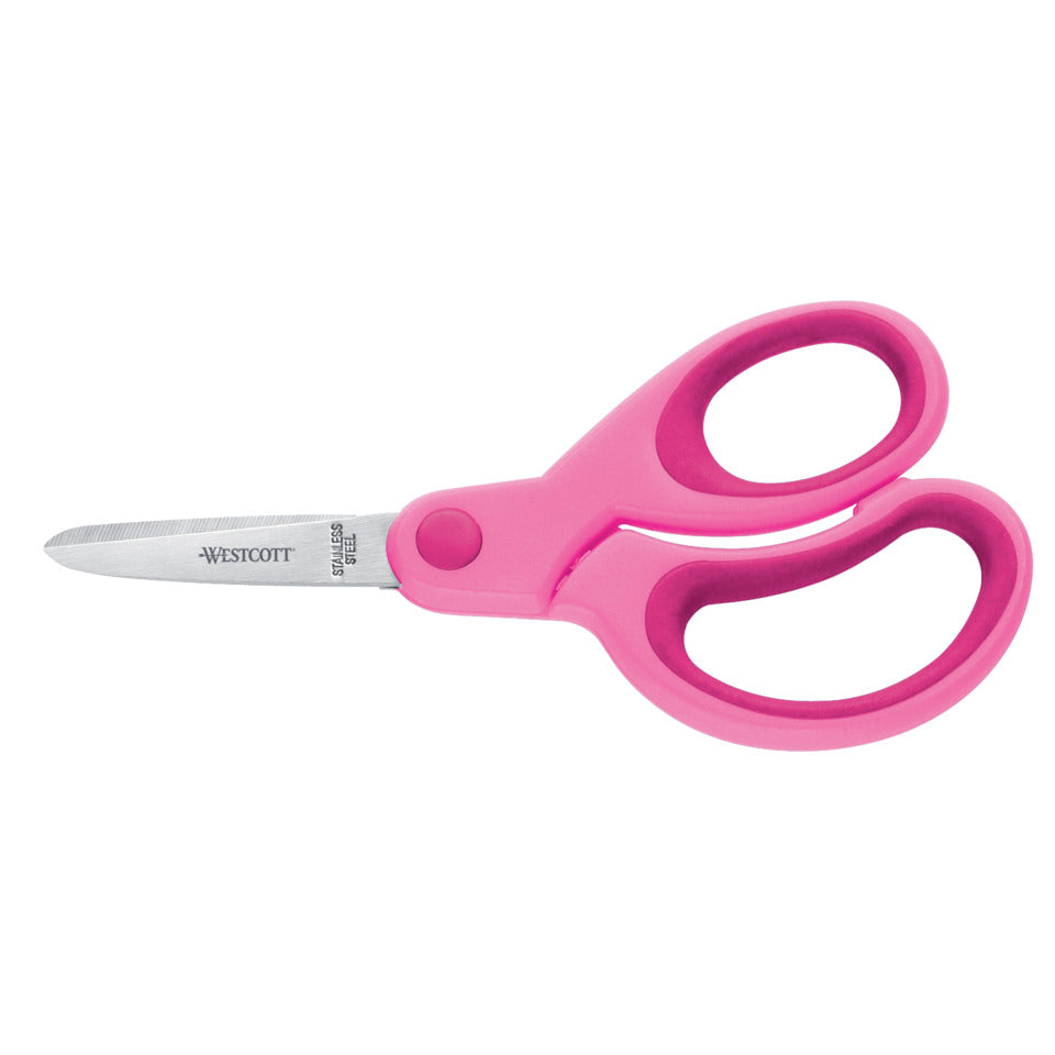 Bastelschere Softgrip spitz, 13cm, pink WESTCOTT E-21582 00 WESTCOTT E-2158200 / E-2058200 Softgrip