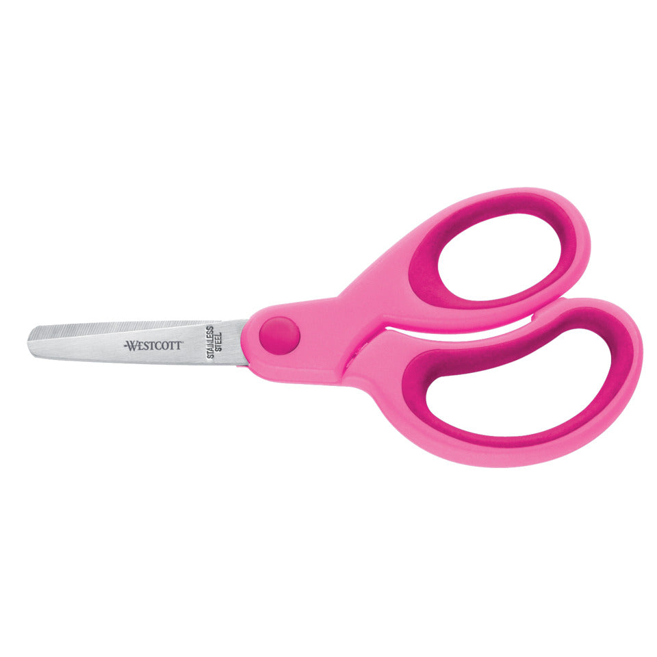 Bastelschere Softgrip rund, 13cm, pink WESTCOTT E-21580 00 WESTCOTT E-21580 00 E-2058000 Softgrip