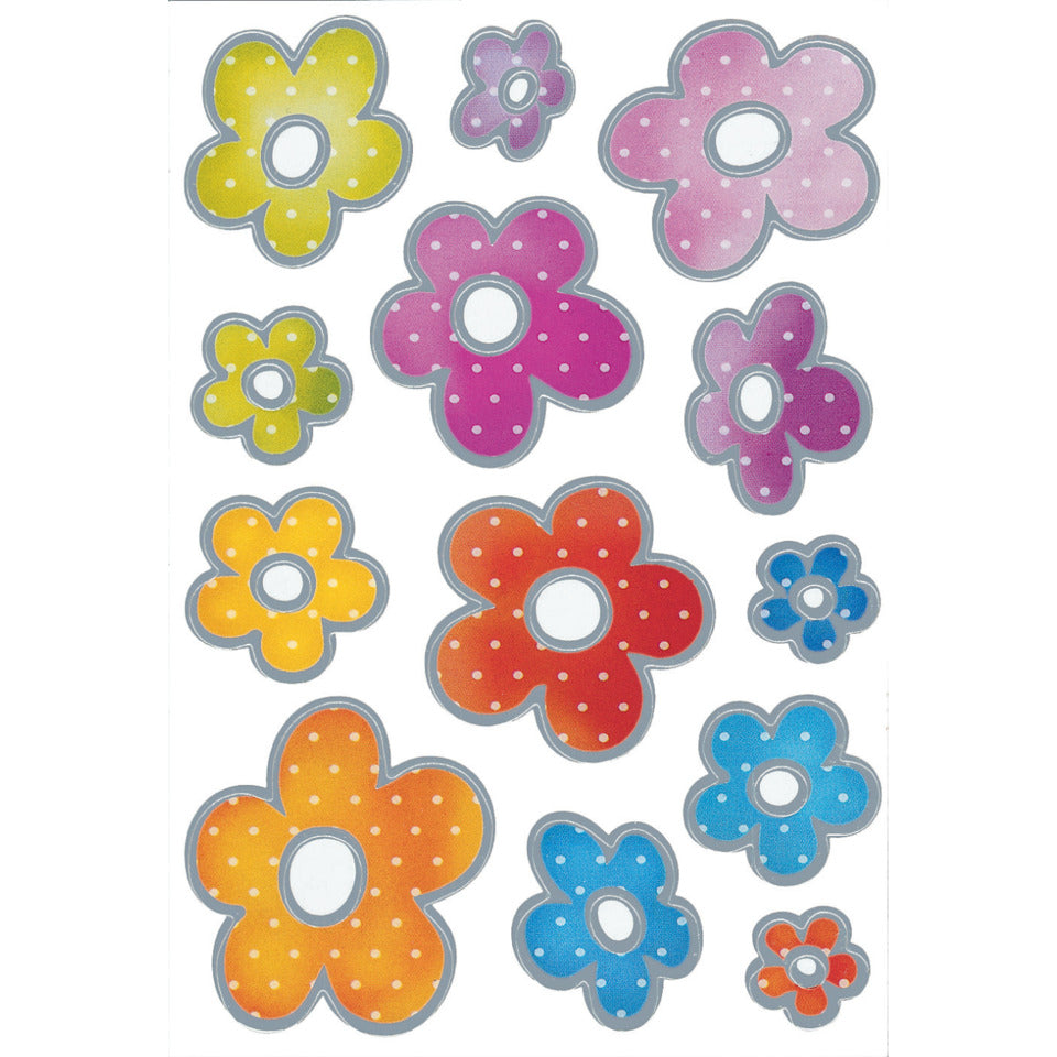 Sticker Blumen Silberprägung, 39 Stück HERMA 3332 HERMA 3332 Decorsticker Silberprägung