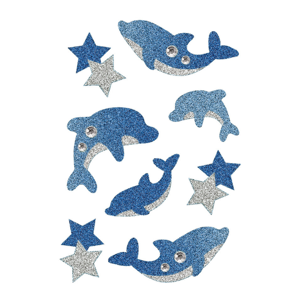 Sticker Delphine, Diamond Glittery, 8 Stück HERMA 6436 HERMA 6436 Magicsticker