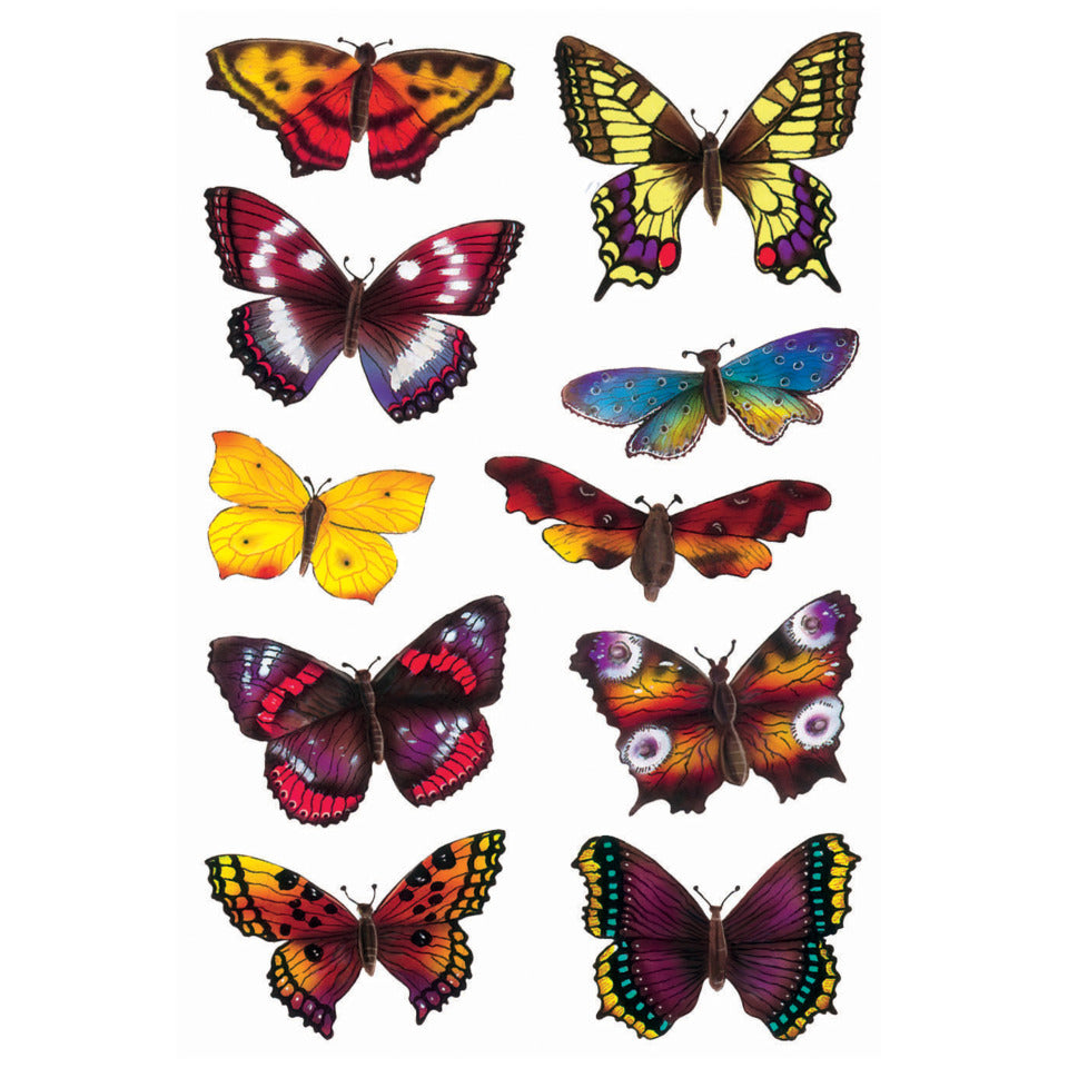 Sticker Schmetterlinge, beglimmert, 10 Stück HERMA 3349 HERMA 3349 Decorsticker