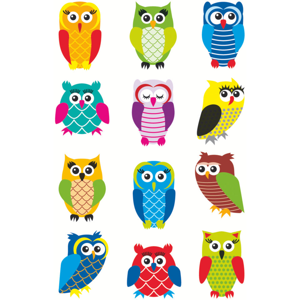 Sticker Eulen, Folie beglimmert, 12 Stück HERMA 3224 HERMA 3224 Magicsticker Folie m. Glimmer