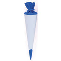 Bastelschultüte, 70cm, Filzverschluss, blau/weiß GOLDBUCH 97845 GOLDBUCH 97845 Filzverschluss