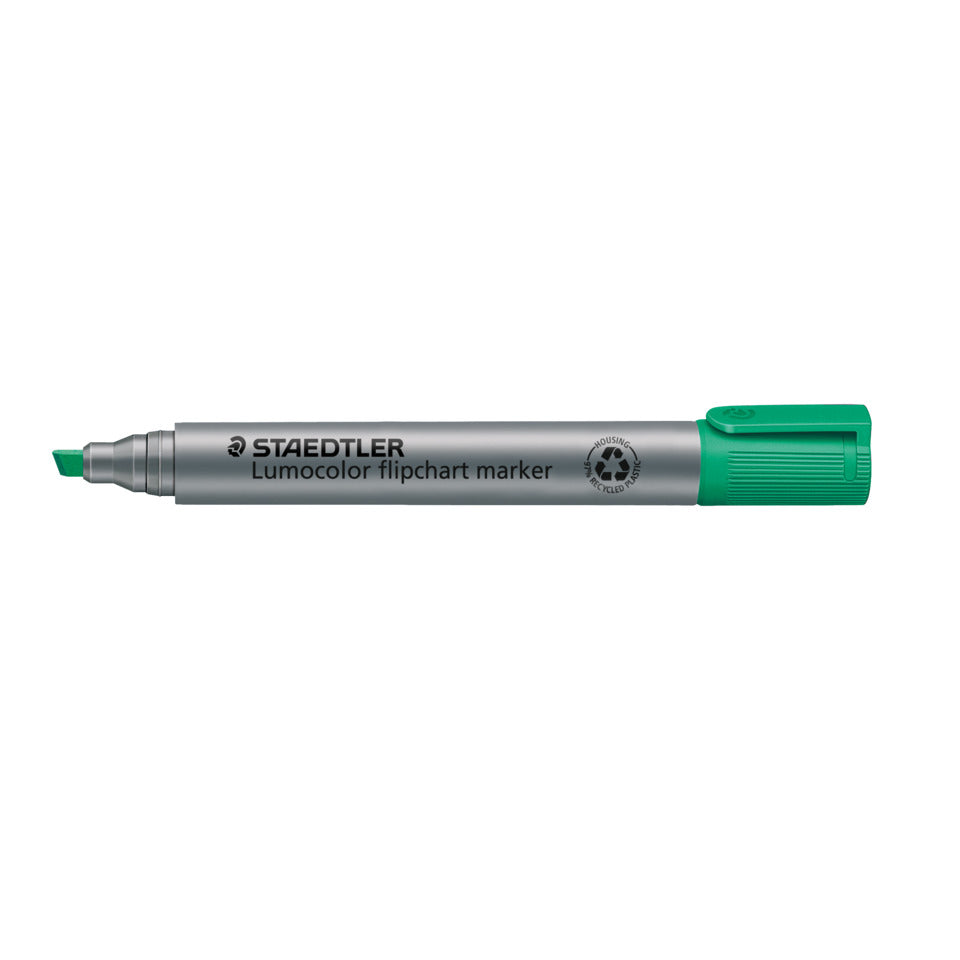 Flipchartmarker Lumocolor®, 2-5mm, Keilspitze, grün STAEDTLER 356 B-5 STAEDTLER 356 B-5 nachfüllbar Keilspitze