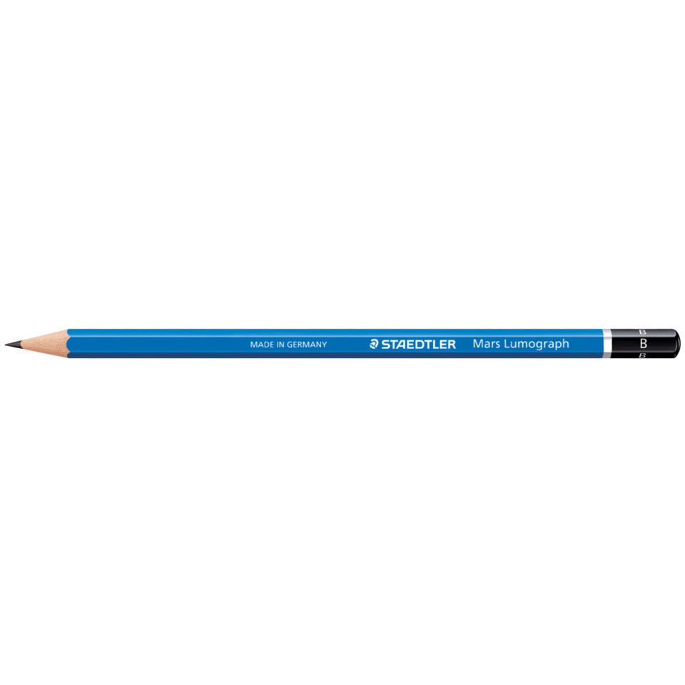 Bleistift Mars® Lumograph® B, blau STAEDTLER 100-B