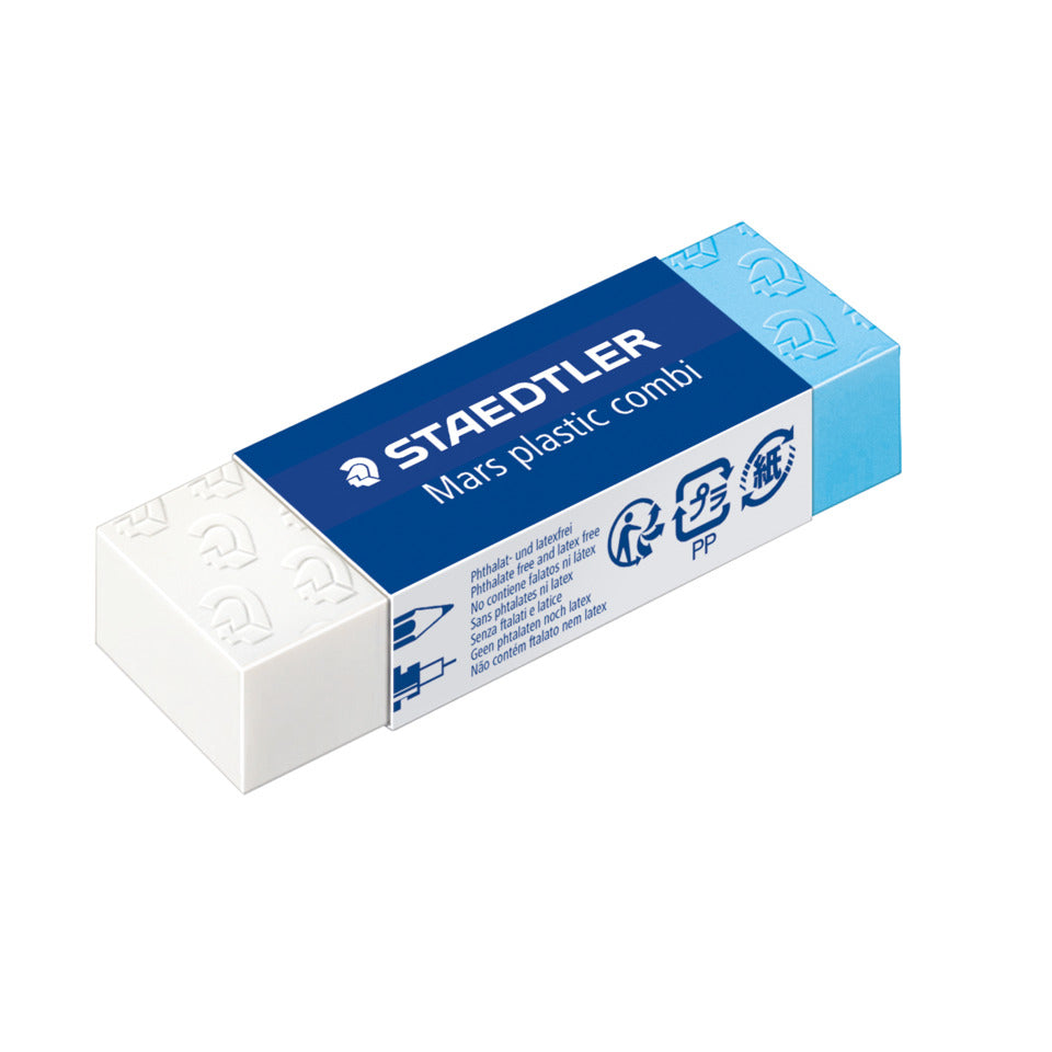 Radierer Mars® plastic combi, weiß/blau STAEDTLER 526 508 STAEDTLER  526508