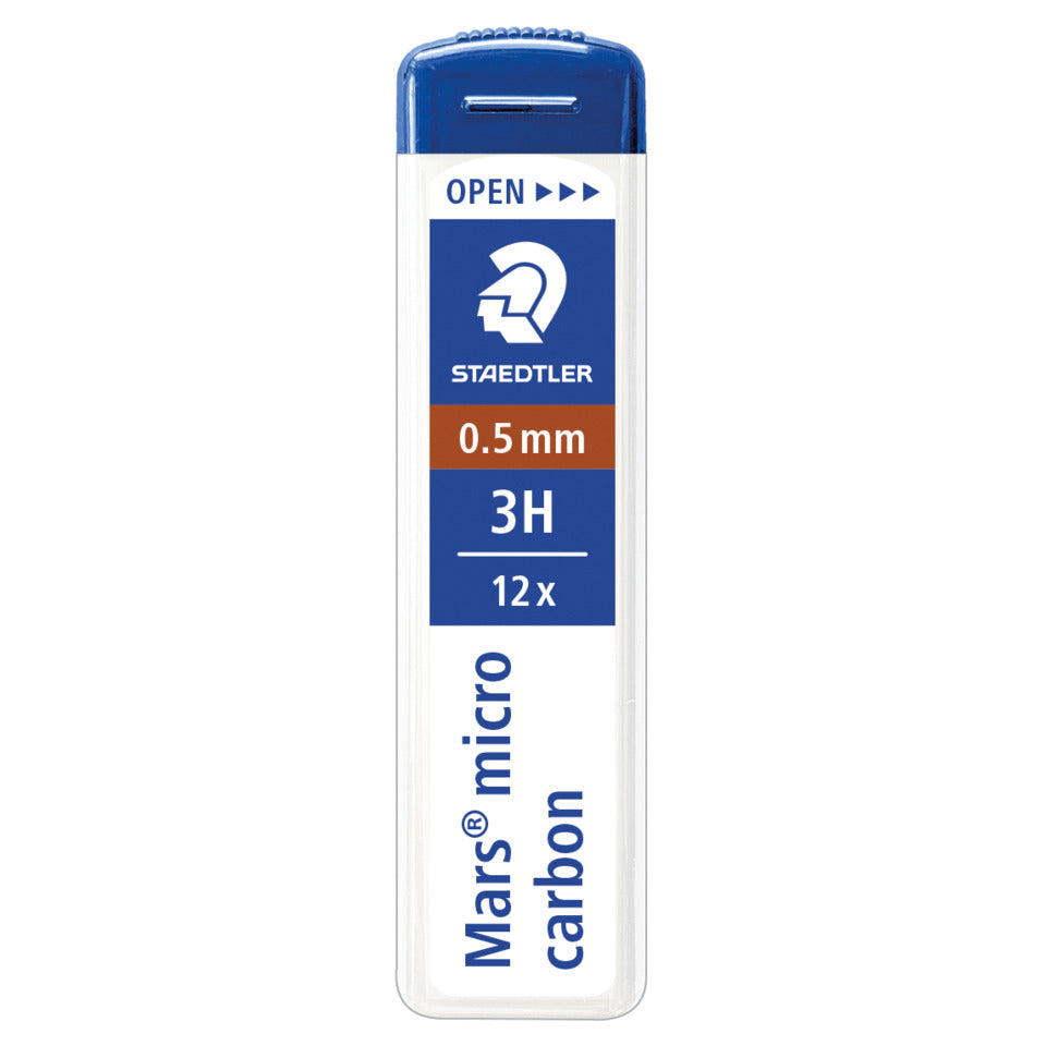 Feinmine Mars® micro carbon 250 3H, 0,5 mm, schwarz, 12 Stück STAEDTLER 250 05-3H STAEDTLER 250 05-3H 12St