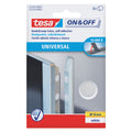 Klettpunkte On & Off Universal, Ø16mm, selbstklebend, 8 Stück, weiß TESA 55226-00003-01