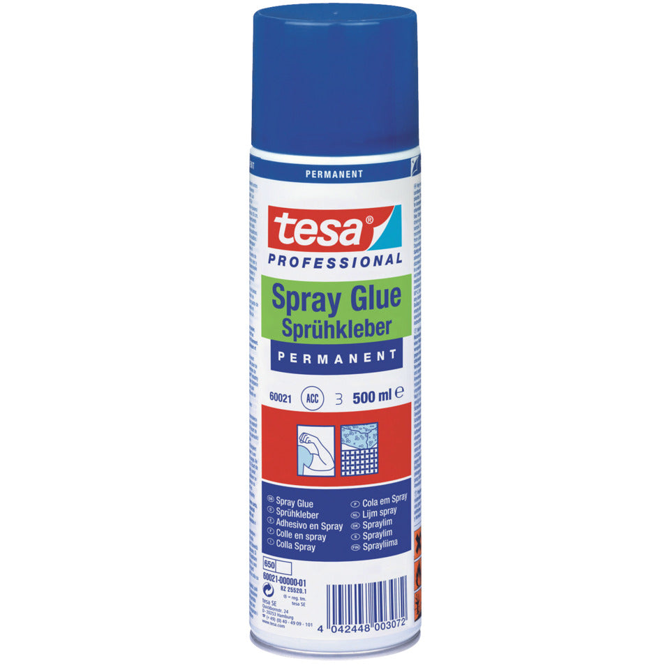 Sprühkleber Permanent, feuchtigkeitsbeständig, 500 ml TESA 60021-00000-01