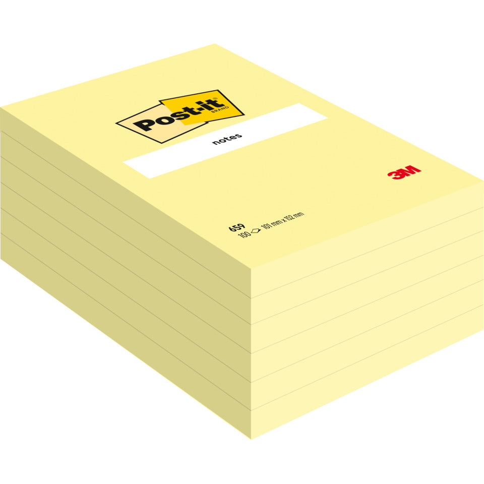 Haftnotizblock, 102x152mm, 100 Blatt, gelb POST-IT 659 POST IT 659  100Bl