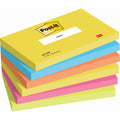 Haftnotizblock Energetic Collection, 76x127mm, 6x100 Blatt POST-IT 655-TFEN POST-IT 655TFEN 100Bl  6St