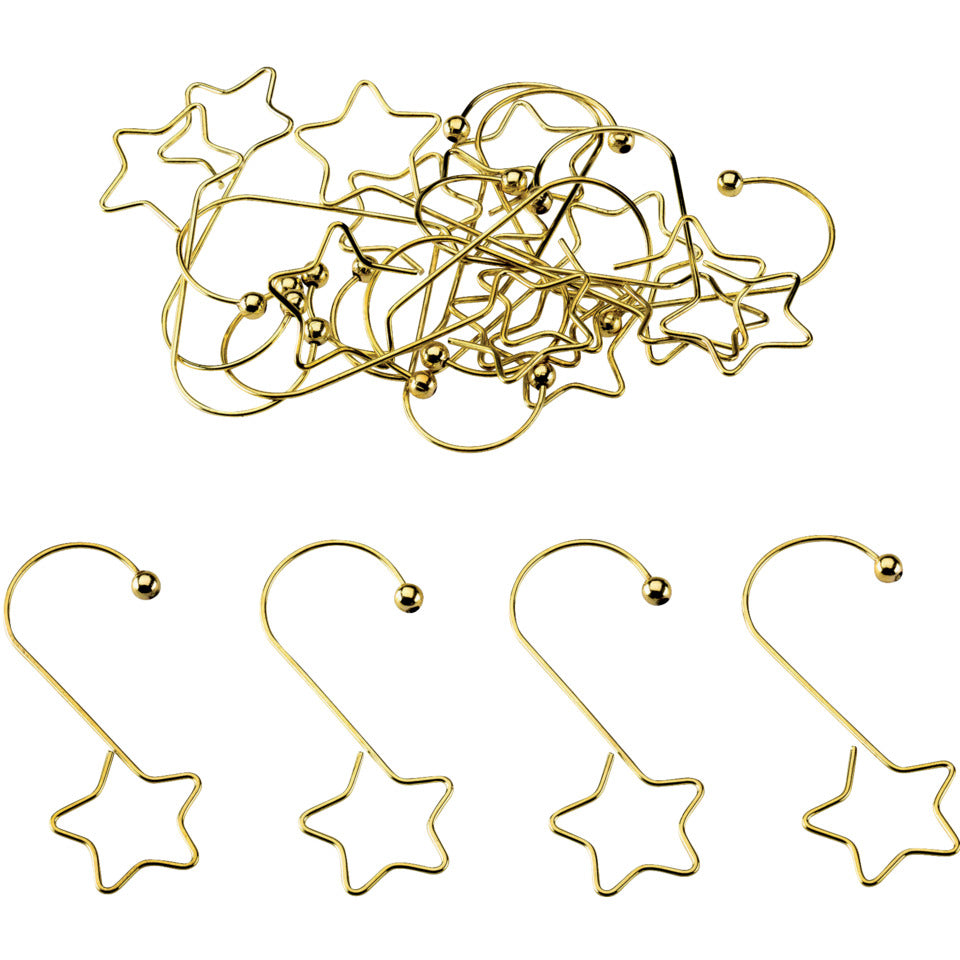Kugelaufhänger, 20 Stück, gold  14447 10061770/14383  Metall 5cm