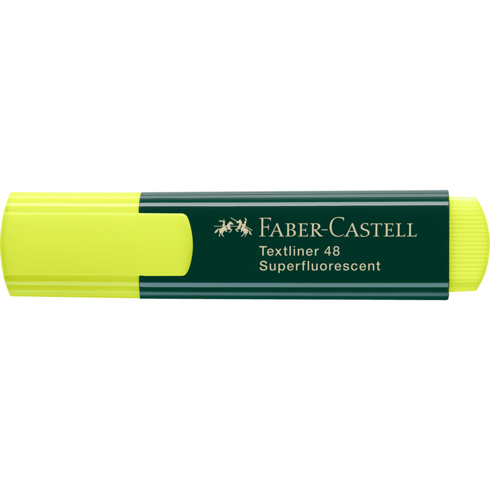 Textmarker Textliner 48, 1-5mm, gelb  ~ FABER CASTELL 154807 FABER CASTELL 154807  nachfüllbar