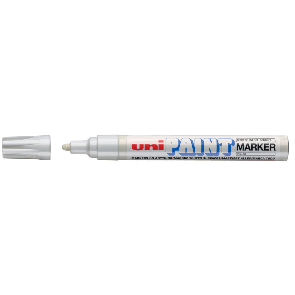 Lackmalstift UniPaint PX20 F, weiß UNI-BALL 182001 FABER CASTELL 182001 PX20WS