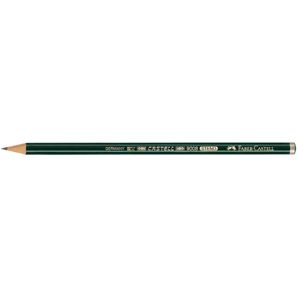 Stenobleistift 9008, HB, grün FABER CASTELL 119800