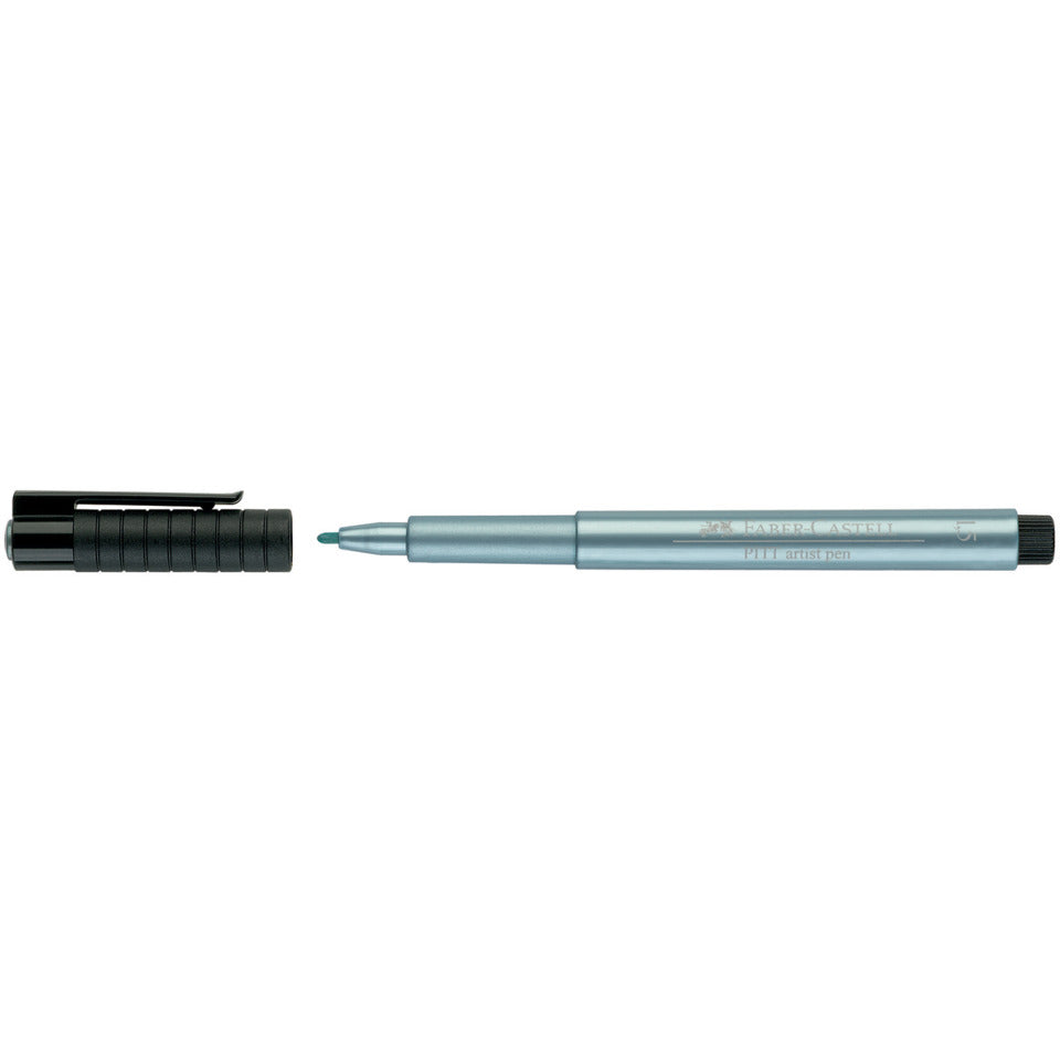 Tuschestift Pitt Artist Pen Metallic 1.5, blau metallic FABER CASTELL 167392 FABER CASTELL 167392 met.1.5mm