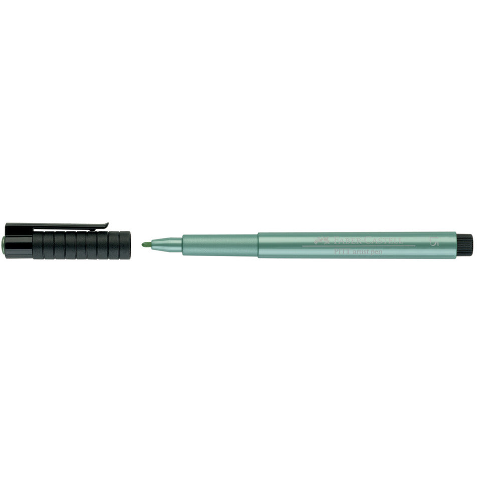 Tuschestift Pitt Artist Pen Metallic 1.5, grün metallic FABER CASTELL 167394 FABER CASTELL 167394 met.1.5mm