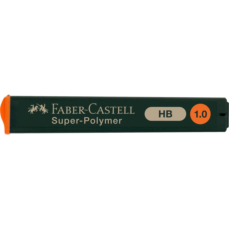 Feinmine Super Polymer HB, 0,9mm, 12 Stück, schwarz FABER CASTELL 120900 FABER CASTELL 120900 12St